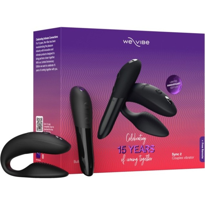 Набор вибраторов для пар WE-VIBE 15 YEAR ANNIVERSARY COLLECTION: Tango X + Sync 2 SN901SG9